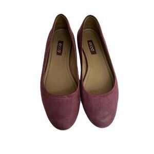 8/8.5 (39) Ecco‎ Plum Purple Suede Flats